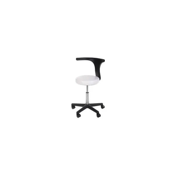 Taboret medyczny + podłokietnik NG-CH049 biały