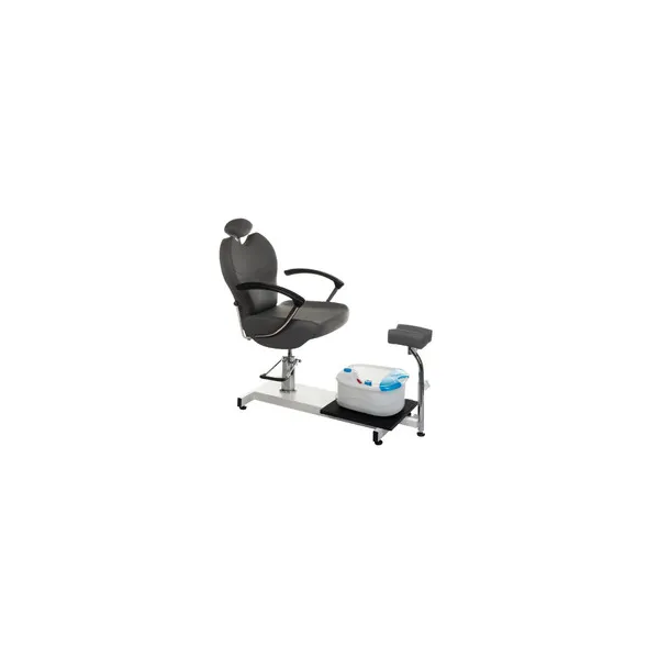 Fotel do pedicure z masażerem stóp BR-2301 szary