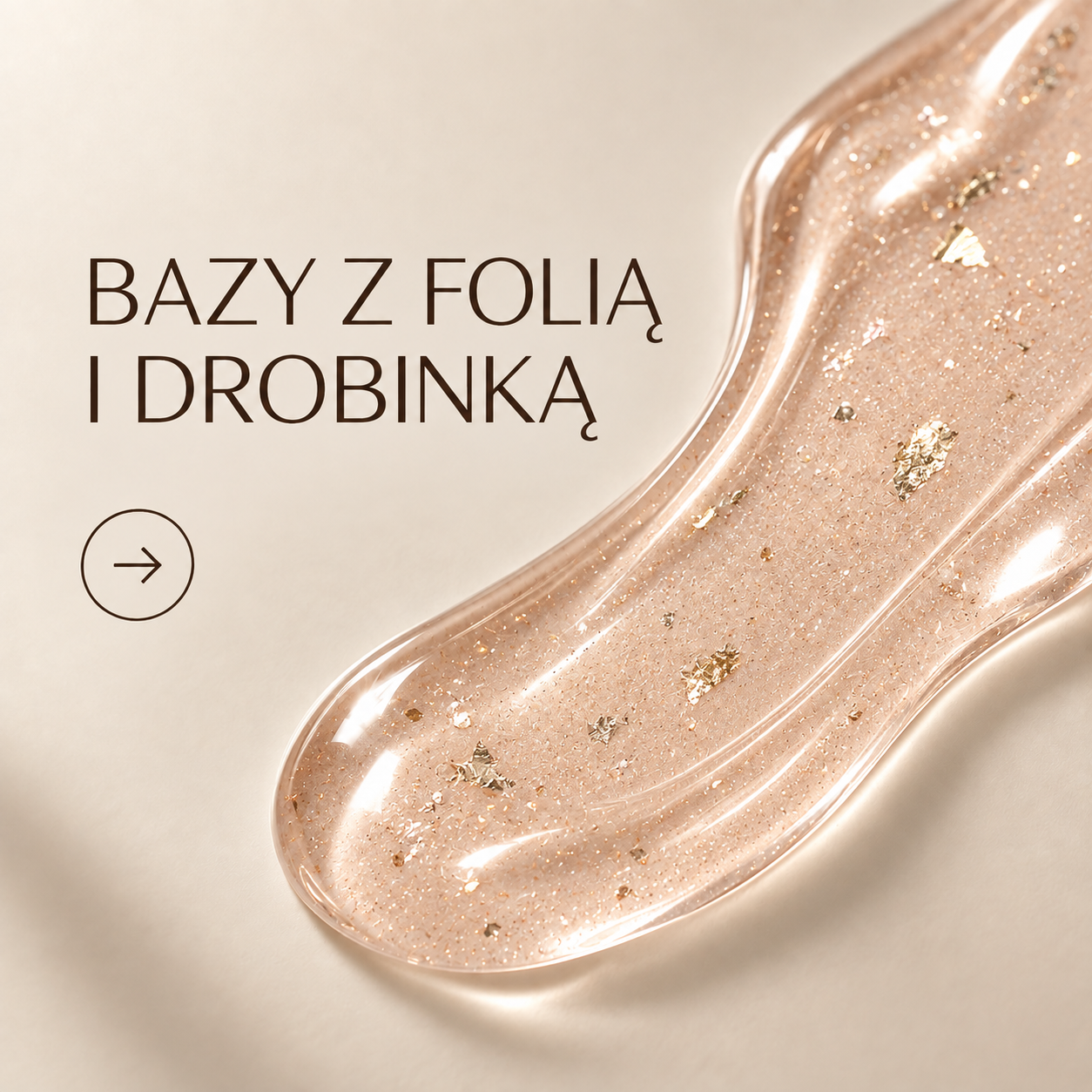 Bazy z folią i drobinką