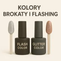 Kolory brokaty i flashing