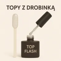 Top z drobinkami i folią