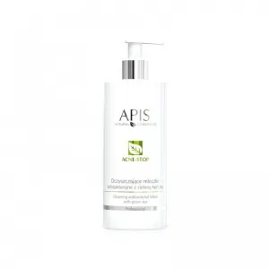 APIS Acne-Stop oczyszczające mleczko antybakt. z zieloną herbatą 500ml