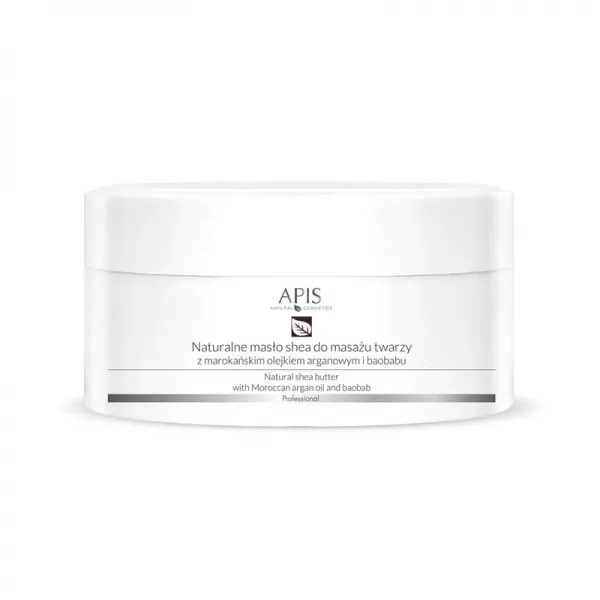 APIS Naturalne masło shea z olejkiem argan. do masażu twarzy 100g