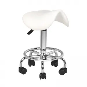 Taboret kosmetyczny 6010 biały