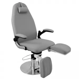 FOTEL PODOLOGICZNY HYDRAULICZNY AZZURRO 713A SZARY