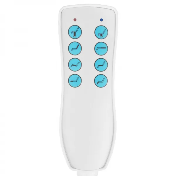 FOTEL KOSMETYCZNY ELEKTR. AZZURRO 872 4 SILN. BIAŁY
