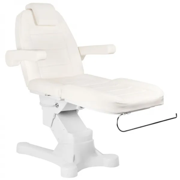 FOTEL KOSMETYCZNY ELEKTR. A-207 WHITE/IVORY (4 SILNIKI)