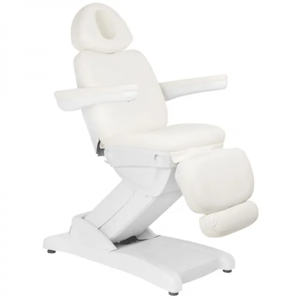 FOTEL KOSMETYCZNY ELEKTR. AZZURRO 871 4 SILN. BIAŁY