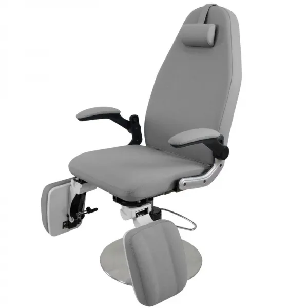 FOTEL PODOLOGICZNY HYDRAULICZNY AZZURRO 713A SZARY