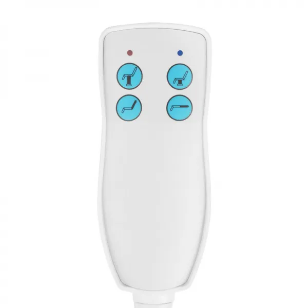 FOTEL KOSMETYCZNY ELEKTR. AZZURRO 871A 2 SILN. BIAŁY
