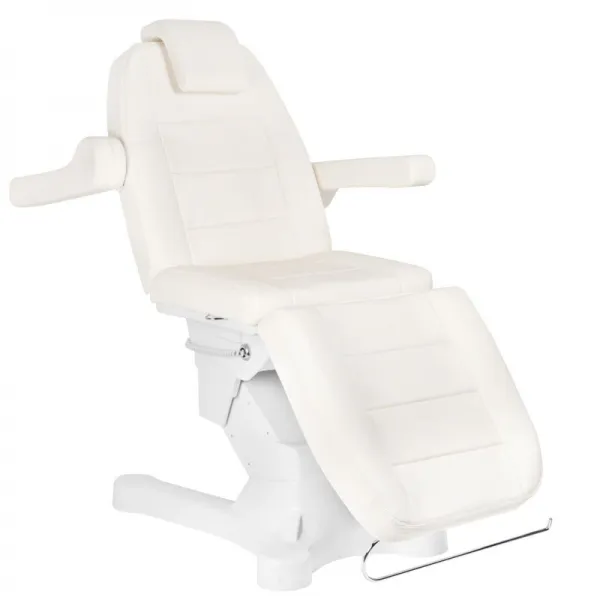 FOTEL KOSMETYCZNY ELEKTR. A-207 WHITE/IVORY (4 SILNIKI)