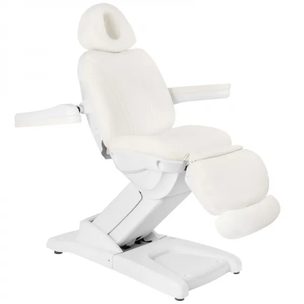 FOTEL KOSMETYCZNY ELEKTR. AZZURRO 872 4 SILN. BIAŁY