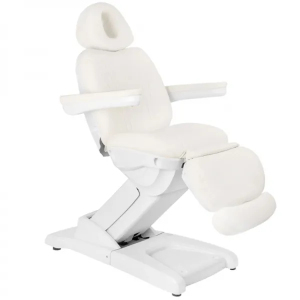 FOTEL KOSMETYCZNY ELEKTR. AZZURRO 872 4 SILN. BIAŁY