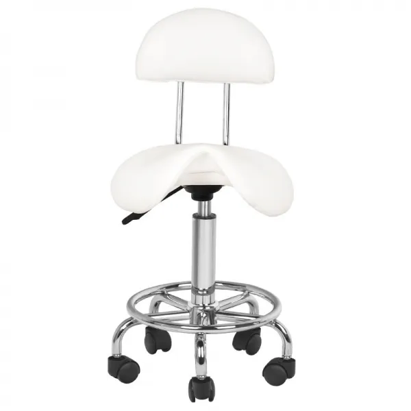TABORET KOSMETYCZNY 6001 BIAŁY