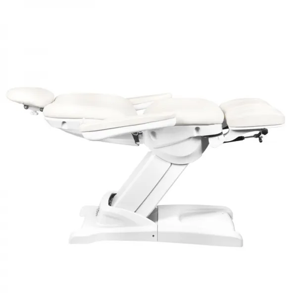 FOTEL KOSMETYCZNY ELEKTR. AZZURRO 872S PEDI-PRO 3 SILN. BIAŁY