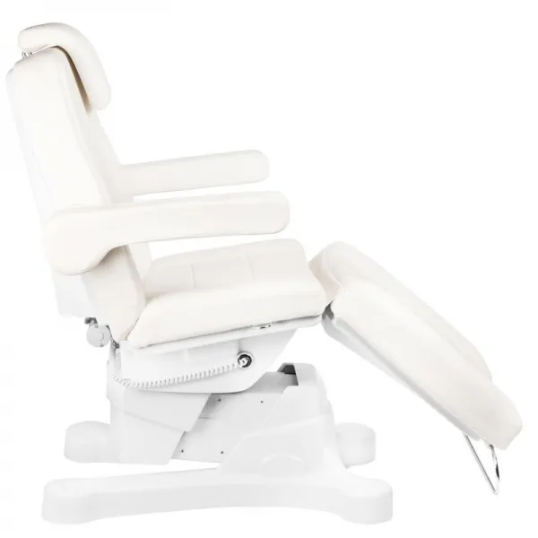 FOTEL KOSMETYCZNY ELEKTR. A-207 WHITE/IVORY (4 SILNIKI)