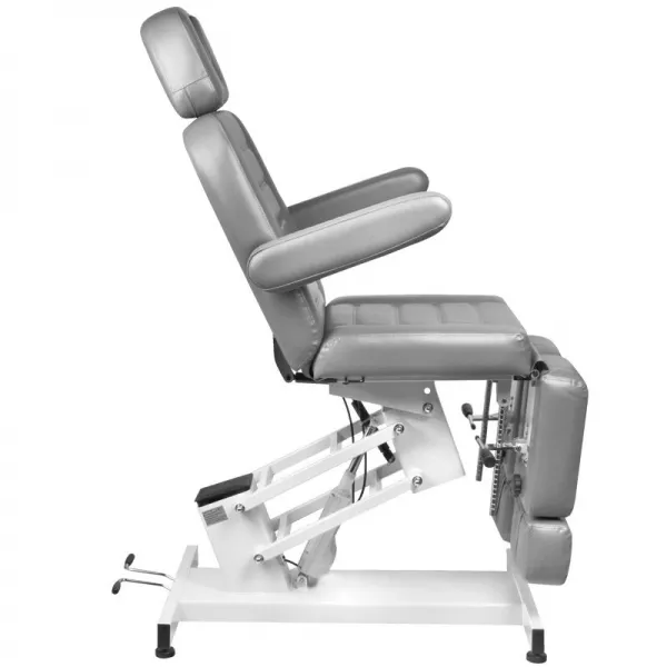 FOTEL KOSMETYCZNY ELEKTR. AZZURRO 706 PEDI 1 SILN. SZARY