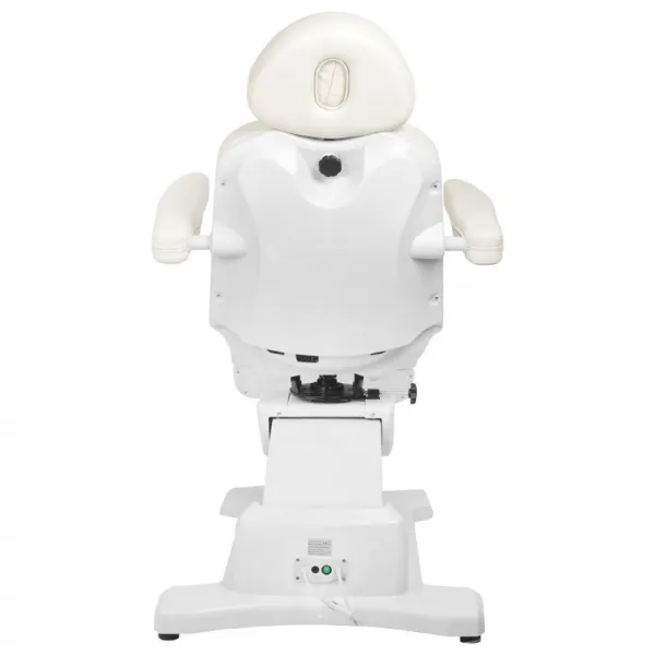 FOTEL KOSMETYCZNY ELEKTR. AZZURRO 869AS PEDI OBROTOWY 5 SILN. BIAŁY