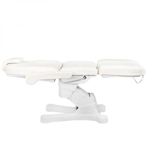 FOTEL KOSMETYCZNY ELEKTR. A-207 WHITE/IVORY (4 SILNIKI)