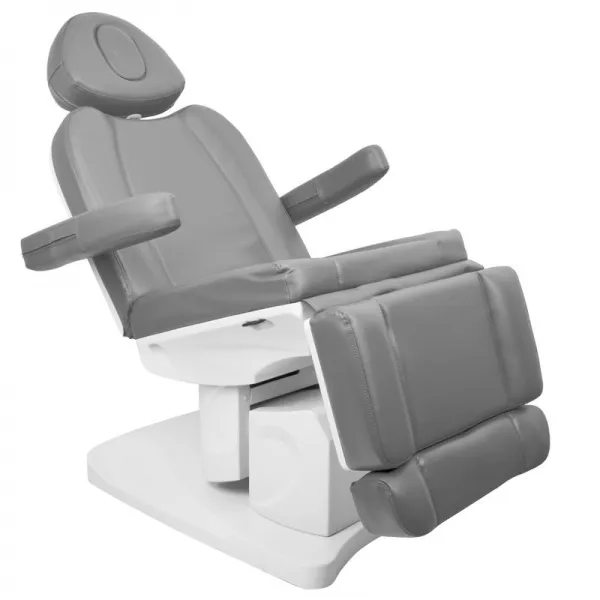 FOTEL KOSMETYCZNY ELEKTR. AZZURRO 708A 4 SILN. SZARY