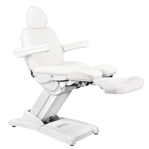 FOTEL KOSMETYCZNY ELEKTR. AZZURRO 872S PEDI-PRO 3 SILN. BIAŁY