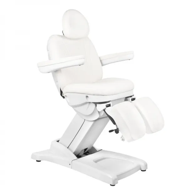 FOTEL KOSMETYCZNY ELEKTR. AZZURRO 872S PEDI-PRO 3 SILN. BIAŁY