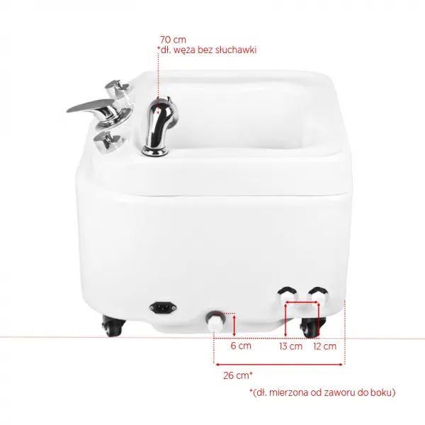 BRODZIK AZZURRO DO PEDICURE Z HYDROMASAŻEM A023
