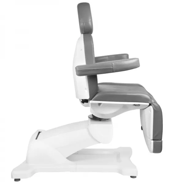FOTEL KOSMETYCZNY ELEKTR. AZZURRO 869A OBROTOWY 4 SILN. SZARY