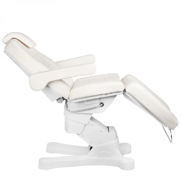 FOTEL KOSMETYCZNY ELEKTR. A-207 WHITE/IVORY (4 SILNIKI)