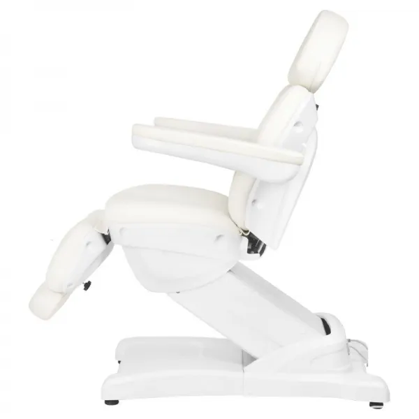 FOTEL KOSMETYCZNY ELEKTR. AZZURRO 872 4 SILN. BIAŁY