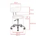 TABORET KOSMETYCZNY DO PEDICURE A-007 BIAŁY