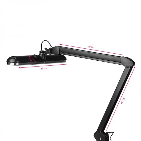 LAMPA WARSZTATOWA LED ELEGANTE 801-S Z IMADEŁKIEM STANDARD BLACK