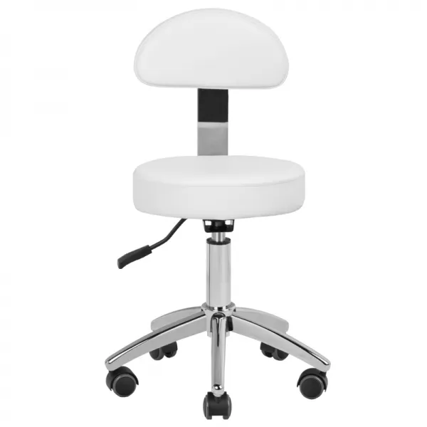 TABORET KOSMETYCZNY DO PEDICURE 304P BIAŁY