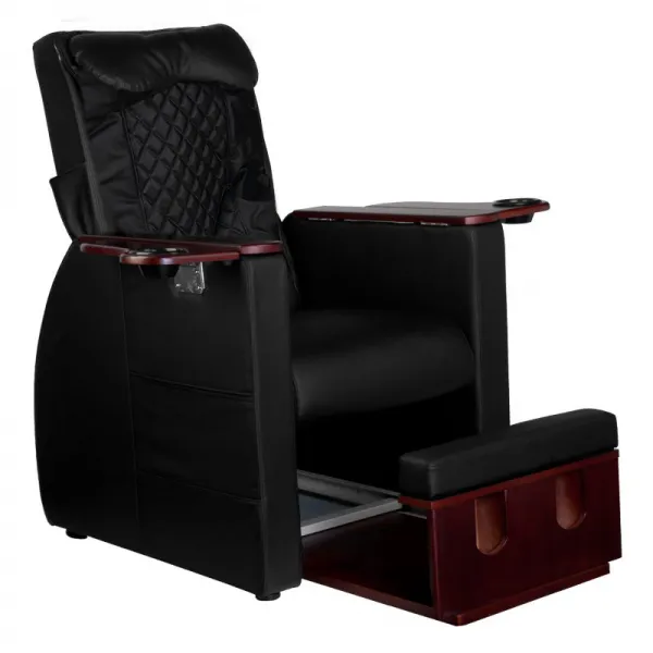 FOTEL SPA DO PEDICURE Z MASAŻEM PLECÓW AZZURRO 101 CZARNY