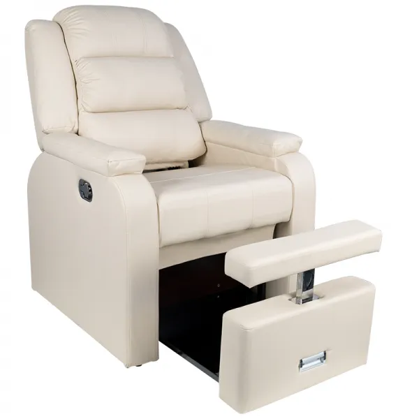 FOTEL SPA DO PEDICURE HILTON KREMOWY