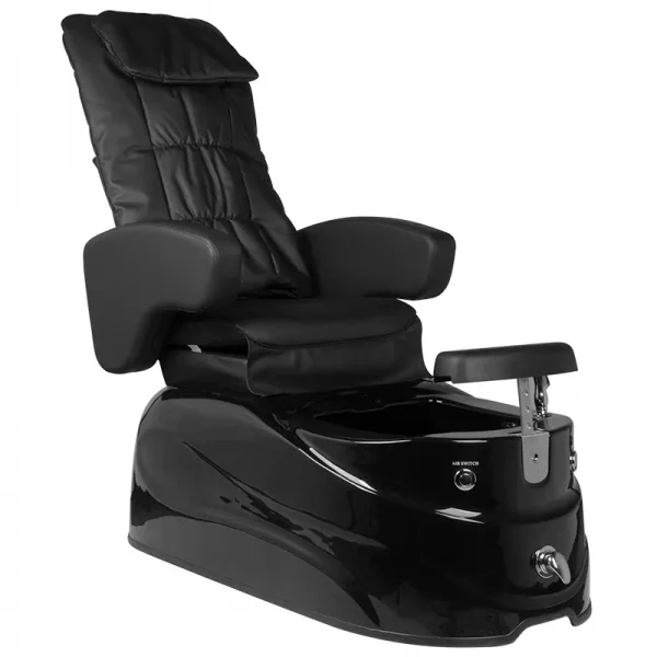 FOTEL PEDICURE SPA AS-122 CZARNY Z FUNKCJĄ MASAŻU