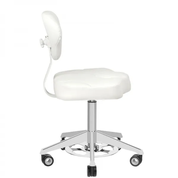 TABORET KOSMETYCZNY AZZURRO 156F BUMP-UP BIAŁY