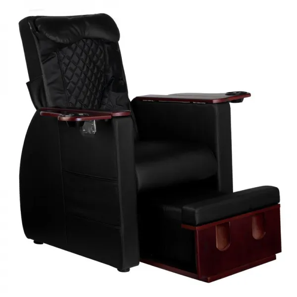 FOTEL SPA DO PEDICURE Z MASAŻEM PLECÓW AZZURRO 101 CZARNY
