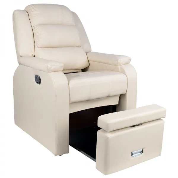 FOTEL SPA DO PEDICURE HILTON KREMOWY