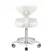 TABORET KOSMETYCZNY AZZURRO 156F BUMP-UP BIAŁY