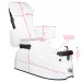 FOTEL PEDICURE SPA AS-122 WHITE Z FUNKCJĄ MASAŻU