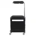 Pomocnik - taboret do pedicure 16 plus czarny/biały