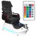 FOTEL PEDICURE SPA AS-261 CZARNO-BIAŁY Z FUNKCJĄ MASAŻU