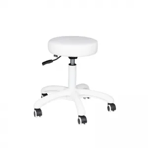 TABORET KOSMETYCZNY AM-303-2 BIAŁY