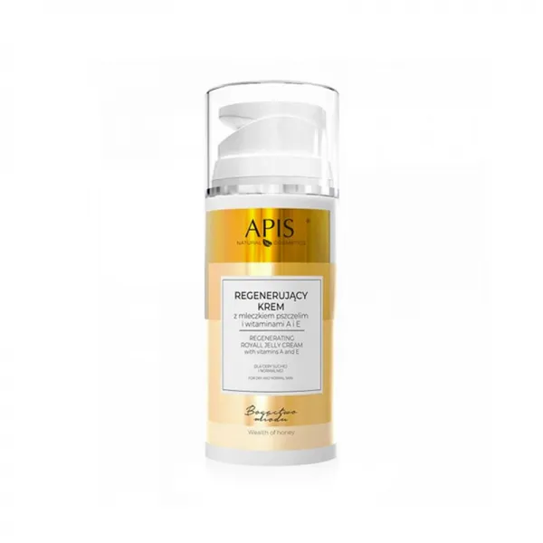 APIS BOGACTWO MIODU, REGENERUJĄCY KREM Z MLECZKIEM PSZCZELIM, 100 ML