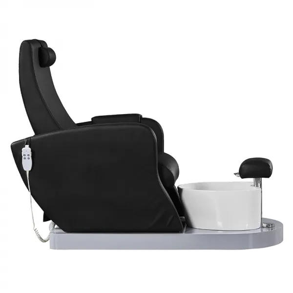FOTEL SPA DO PEDICURE AZZURRO 016P CZARNY Z POMPĄ