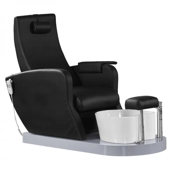 FOTEL SPA DO PEDICURE AZZURRO 016P CZARNY Z POMPĄ