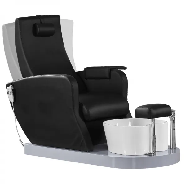 FOTEL SPA DO PEDICURE AZZURRO 016P CZARNY Z POMPĄ