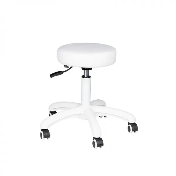 Taboret kosmetyczny AM-303-2 biały