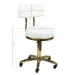 Taboret kosmetyczny Gold AM-961 biały